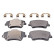 Brake Pad Set, disc brake ADG042174 Blue Print