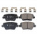 Brake Pad Set, disc brake ADG042184 Blue Print