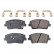 Brake Pad Set, disc brake ADG042190 Blue Print