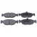 Brake Pad Set, disc brake ADG04228 Blue Print