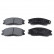 Brake Pad Set, disc brake ADG04231 Blue Print