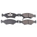 Brake Pad Set, disc brake ADG04238 Blue Print