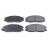 Brake Pad Set, disc brake ADG04239 Blue Print