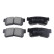 Brake Pad Set, disc brake ADG04250 Blue Print