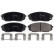 Brake Pad Set, disc brake ADG04258 Blue Print, Thumbnail 2
