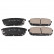 Brake Pad Set, disc brake ADG04259 Blue Print