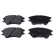 Brake Pad Set, disc brake ADG04260 Blue Print