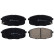 Brake Pad Set, disc brake ADG04261 Blue Print
