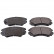 Brake Pad Set, disc brake ADG04263 Blue Print
