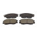 Brake Pad Set, disc brake ADG04272 Blue Print