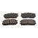 Brake Pad Set, disc brake ADG04281 Blue Print