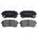 Brake Pad Set, disc brake ADG04282 Blue Print