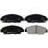 Brake Pad Set, disc brake ADH24248 Blue Print