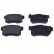 Brake Pad Set, disc brake ADH24250 Blue Print