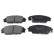 Brake Pad Set, disc brake ADH24258 Blue Print
