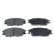 Brake Pad Set, disc brake ADH24262 Blue Print