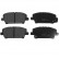 Brake Pad Set, disc brake ADH24271 Blue Print