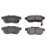 Brake Pad Set, disc brake ADH24286 Blue Print