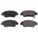 Brake Pad Set, disc brake ADH24287 Blue Print