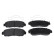 Brake Pad Set, disc brake ADH24291 Blue Print