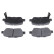 Brake Pad Set, disc brake ADH24292 Blue Print