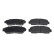 Brake Pad Set, disc brake ADH24296 Blue Print