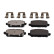 Brake Pad Set, disc brake ADH24299 Blue Print
