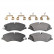 Brake Pad Set, disc brake ADJ134204 Blue Print