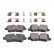 Brake Pad Set, disc brake ADJ134205 Blue Print