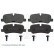 Brake Pad Set, disc brake ADJ134205 Blue Print, Thumbnail 2