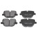 Brake Pad Set, disc brake ADJ134208 Blue Print