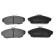 Brake Pad Set, disc brake ADJ134210 Blue Print