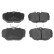 Brake Pad Set, disc brake ADJ134217 Blue Print