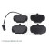 Brake Pad Set, disc brake ADJ134225 Blue Print, Thumbnail 2