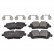 Brake Pad Set, disc brake ADJ134241 Blue Print
