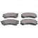 Brake Pad Set, disc brake ADK84208 Blue Print