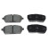 Brake Pad Set, disc brake ADK84212 Blue Print