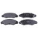 Brake Pad Set, disc brake ADK84225 Blue Print