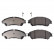 Brake Pad Set, disc brake ADK84241 Blue Print