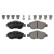 Brake Pad Set, disc brake ADL144240 Blue Print