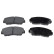 Brake Pad Set, disc brake ADM54210 Blue Print