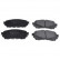 Brake Pad Set, disc brake ADM542106 Blue Print