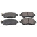 Brake Pad Set, disc brake ADM542111 Blue Print