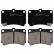 Brake Pad Set, disc brake ADM54249 Blue Print