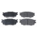 Brake Pad Set, disc brake ADM54255 Blue Print