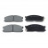 Brake Pad Set, disc brake ADM54267 Blue Print