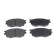 Brake Pad Set, disc brake ADM54276 Blue Print