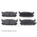 Brake Pad Set, disc brake ADM54284 Blue Print, Thumbnail 2