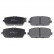 Brake Pad Set, disc brake ADM54291 Blue Print