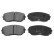 Brake Pad Set, disc brake ADM54297 Blue Print